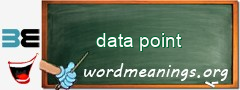 WordMeaning blackboard for data point